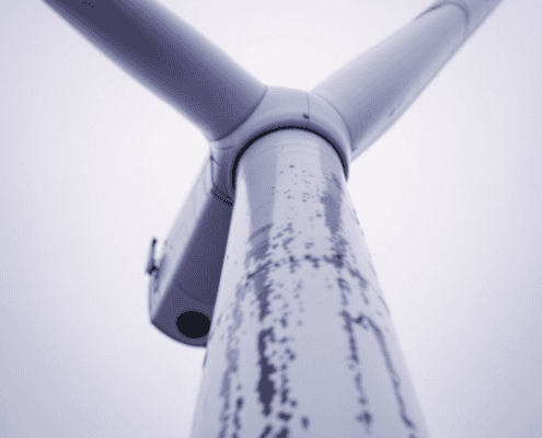 Nettoyage par drone d'éolienne