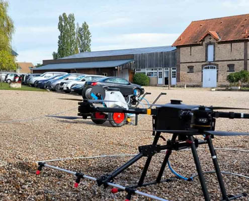 drone nettoyage cathédrale basse pression monument historique